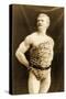 Eugen Sandow Wearing Leopard Skin, in Classical Ancient Greco-Roman Pose, C.1894-null-Stretched Canvas