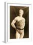 Eugen Sandow Wearing Leopard Skin, in Classical Ancient Greco-Roman Pose, C.1894-null-Framed Photographic Print