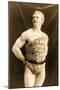 Eugen Sandow Wearing Leopard Skin, in Classical Ancient Greco-Roman Pose, C.1894-null-Mounted Photographic Print