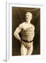 Eugen Sandow Wearing Leopard Skin, in Classical Ancient Greco-Roman Pose, C.1894-null-Framed Photographic Print