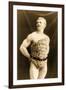 Eugen Sandow Wearing Leopard Skin, in Classical Ancient Greco-Roman Pose, C.1894-null-Framed Photographic Print