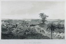 Nine Panoramic Views of Rio De Janeiro: De Lado Da Terra Morro De Senado, 1862-Philippe and Ciceri, Eugene Benoist-Framed Giclee Print