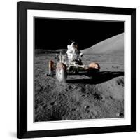 Eugene Cernan on Lunar Rover, Apollo 17-null-Framed Photographic Print