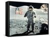 Eugene Cernan on Moon Apollo 17-null-Framed Stretched Canvas