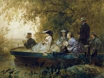 Boat Tour, 1857-Eugene Charles Francois Guerard-Stretched Canvas