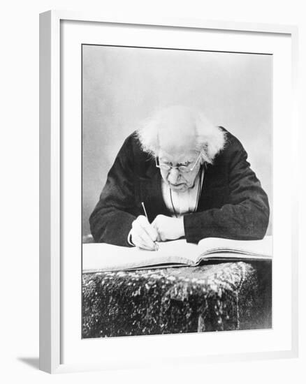 Eugene Chevreul Busy at Work-Nadar-Framed Photographic Print