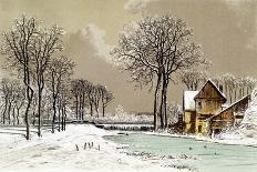 Winter Landscape - Chromolithography of Ciceri, N.D.-Eugene Ciceri-Giclee Print