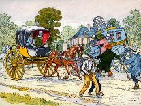 Cabriolet and 'coucou' carriage in 1885-Eugene Courboin-Giclee Print