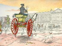 Cabriolet and 'coucou' carriage in 1885-Eugene Courboin-Giclee Print