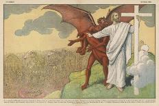 Satan Offers Jesus All Kinds of Nice Things if He Will Only Renounce His Mission: But He Refuses-Eugene Damblans-Art Print