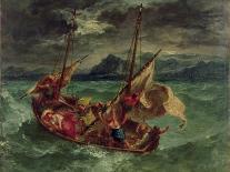 Fifth Crusade: The Crusaders Under Baudouin Take Constantinople-Eugene Delacroix-Art Print