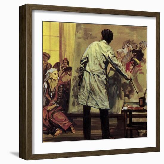 Eugene Delacroix Spent a Year and a Half Painting "The Massacre of Scio"-Luis Arcas Brauner-Framed Giclee Print