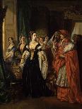 Returning to the Pau Market, 1860-Eugene Deveria-Giclee Print