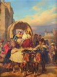 Returning to the Pau Market, 1860-Eugene Deveria-Giclee Print