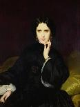 Portrait of Jeanne De Tourbay (1837-1908) 1862-Eugene Emmanuel Amaury-Duval-Framed Giclee Print