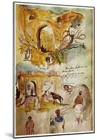 Eugène Ferdinand Victor Delacroix (Walls of Meknes (Morocco sketches from the book)) Art Poster Pri-null-Mounted Poster