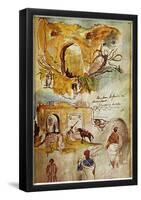 Eugène Ferdinand Victor Delacroix (Walls of Meknes (Morocco sketches from the book)) Art Poster Pri-null-Framed Poster
