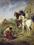 Falcon Hunt in the Sahara, 1863-Eugène Fromentin-Giclee Print
