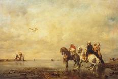 Falcon Hunt in the Sahara, 1863-Eugène Fromentin-Giclee Print