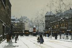 Snow Scene in Paris-Eugene Galien-Laloue-Giclee Print