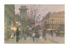 Parisian Street Scene-Eugene Galien Laloue-Framed Premium Giclee Print