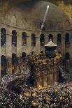 The Sacred Fire of Jerusalem-Eugène Girardet-Giclee Print