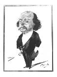 Portrait of Gustave Flaubert (1821-80) 1868-81-Eugene Giraud-Framed Stretched Canvas