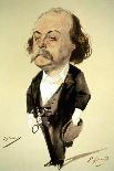 Caricature of Gustave Flaubert, 1867-Eugene Giraud-Giclee Print