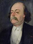 Portrait of Gustave Flaubert (1821-80) 1868-81-Eugene Giraud-Framed Stretched Canvas