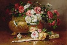 Still Life of Roses and Wallflowers-Eugene Henri Cauchois-Giclee Print