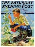 "Harmonica Players," Saturday Evening Post Cover, October 6, 1934-Eugene Iverd-Giclee Print