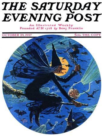 "Witches Night Out," Saturday Evening Post Cover, October 29, 1927