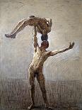 Pushing Weights with Two Arms, Number 3, 1914-Eugene Jansson-Giclee Print