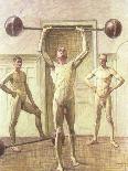 Pushing Weights with Two Arms, Number 3, 1914-Eugene Jansson-Giclee Print