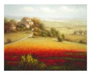 Fields of Red and Gold I-Eugene Laporte-Framed Art Print