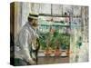 Eugene Manet (1834-92) on the Isle of Wight-Berthe Morisot-Stretched Canvas
