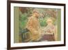 Eugène Manet and His Daughter in Bougival-Berthe Morisot-Framed Premium Giclee Print