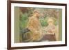 Eugène Manet and His Daughter in Bougival-Berthe Morisot-Framed Premium Giclee Print