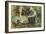 Eugène Manet and His Daughter in the Garden-Berthe Morisot-Framed Art Print