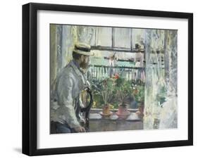 Eugene Manet on the Isle of Wight, 1875-Berthe Morisot-Framed Giclee Print