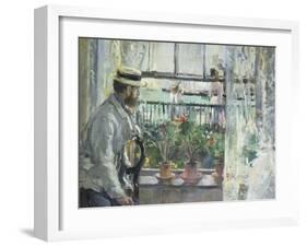 Eugene Manet on the Isle of Wight, 1875-Berthe Morisot-Framed Giclee Print