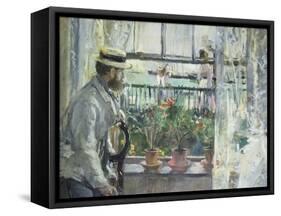 Eugene Manet on the Isle of Wight, 1875-Berthe Morisot-Framed Stretched Canvas