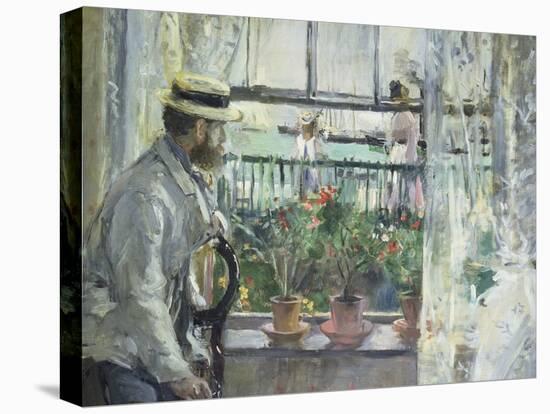Eugene Manet on the Isle of Wight, 1875-Berthe Morisot-Stretched Canvas
