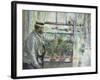 Eugene Manet on the Isle of Wight, 1875-Berthe Morisot-Framed Giclee Print