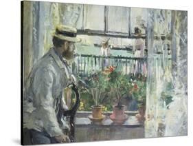 Eugene Manet on the Isle of Wight, 1875-Berthe Morisot-Stretched Canvas