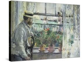 Eugene Manet on the Isle of Wight, 1875-Berthe Morisot-Stretched Canvas