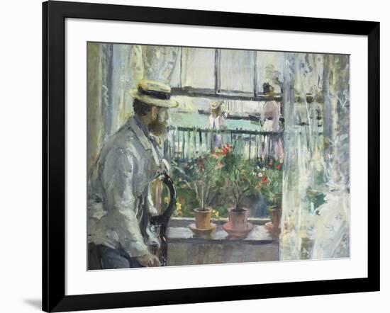 Eugene Manet on the Isle of Wight, 1875-Berthe Morisot-Framed Giclee Print