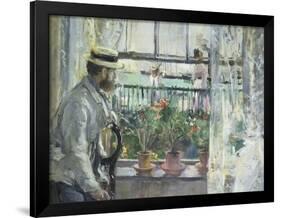 Eugene Manet on the Isle of Wight, 1875-Berthe Morisot-Framed Giclee Print