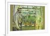 Eugene Manet on the Isle of Wight-Berthe Morisot-Framed Premium Giclee Print