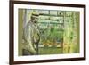 Eugene Manet on the Isle of Wight-Berthe Morisot-Framed Premium Giclee Print